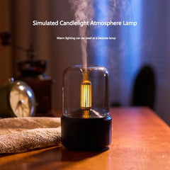 120ml Creative Candlelight Aroma Diffuser Portable Air Aroma Humidifier Portable Home Office Desktop Humidifier Essential Oils