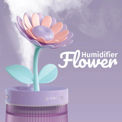 Humidifier Portable USB Ultrasonic Colorful Cup Aroma Diffuser Cool Mist Maker Flower Air Humidifier Purifier With Light