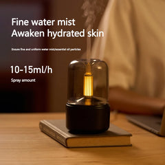 120ml Creative Candlelight Aroma Diffuser Portable Air Aroma Humidifier Portable Home Office Desktop Humidifier Essential Oils