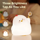 KinYiLO Chicke Veilleuse mignonne pour tout-petits de 1 à 3 ans, veilleuse pour chambre d'enfants/chambre à coucher/table de chevet, lampe douce en silicone avec minuterie de 30 minutes a