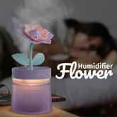Humidificateur portable USB ultrasonique coloré, diffuseur d'arômes, brumisateur frais, humidificateur d'air à fleurs, purificateur avec lumière