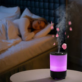 Humidificateur d'air de bureau à aromathérapie arc-en-ciel 2025, pour la maison, le bureau, la voiture, USB, mini humidificateur à flamme