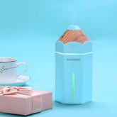 230ML Pencil Shape Ultrasonic Cool Mist Air Humidifier - Silent for Indoor, Car, Office Use - USB Aromatherapy Essential Oil Diffuser with Ambient Night Light