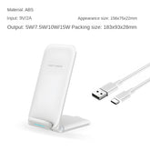 3-in-1 Foldable Desktop Wireless Charger, Simultaneous Wireless Charging for Phones