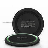 Minimalist Round Wireless Phone Charger, Qi-Standard Compatible for Phone Charging