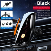 15W Magnetic Fast Wireless Car Charger Phone Mount with Auto Sensin