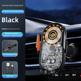 15W Transparent Magnetic Fast Wireless Charging Car Mount