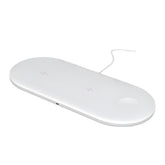3-in-1 Desktop Wireless Charger Phone Stand, Simultaneous Wireless Charging for Phones/Watches/Earbuds