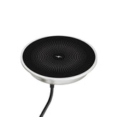 Minimalist Round Desktop Wireless Charger, Qi-Standard Compatible for Phone Charging