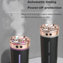New 300ml Car Air Humidifier With Color Night Light Small Silent Humidifier Air Freshener Home Aroma Machine Fragrance diffuser
