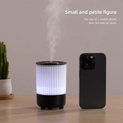 2025 New Rainbow Aromatherapy Humidifier Desktop Air Humidifier for Home Office Car USB Flame Mini Humidifier