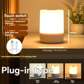 2025 bestseller recommendation: Touch bedside lamp, dimmable table lamp, 3-color warm white LED light, USB charging, portable touch night light, mini night light, Valentine's Day gift, decorative item suitable for bedroom, living room and desk
