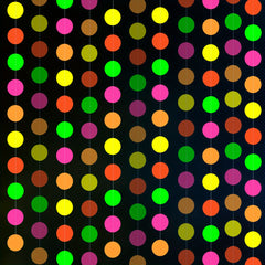 Glow-In-The-Dark UV Garland Steamers - Blacklight Reactive Fluorescent Party Supplies And Decorations for Neon Birthday And Wedding Celebrations, Halloween Decorations, Christmas Decorations
