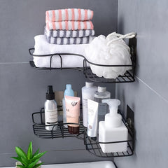 Corner Shower Rack - Rust-Resistant, Wall-Mounted Bathroom Storage Shelf, Suitable For Storing Shampoo, Toner, And Cosmetics.