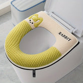 Toilet seat cover, household toilet seat cushion with zipper, suitable for all seasons, waterproof and washable.