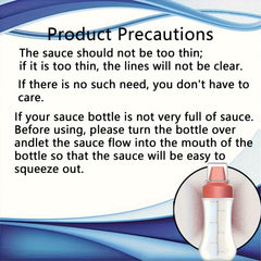 Squeezable sauce bottle for salad, ketchup, honey, jam, food - grade, for home kitchen, squeeze - type sauce bottle, oyster sauce squeeze bottle