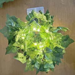 5-Meter Artificial Leaf String Lights - Studio Photography Decor Lights & Background Lighting, Battery Powered LED Copper Wire Lights to Illuminate Weddings, Christmas, and Home Decor Halloween decorations, Chrismas decorations