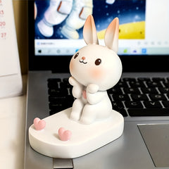 1pc Cartoon Bunny Desktop Decorative Phone & Tablet Stand - Creative Holder - Perfect Birthday & Valentine’s Gift - Wholesale Bulk Supply