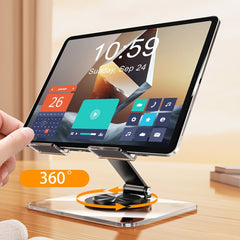 Acrylic Tablet Stand - Foldable & Rotatable Multi-Functional Desktop Holder - Compatible with Smartphones & Tablets - Wholesale Bulk Supply