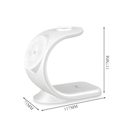 3-in-1 Magnetic Desktop Wireless Charger, Simultaneous Wireless Charging for Phone