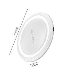 Minimalist Round Desktop Wireless Charger, Fast Wireless Charging for Phones