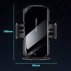15W Fast Wireless Car Charger Phone Mount with Automatic Clamping, Car Navigation Stand with Wireless Charging