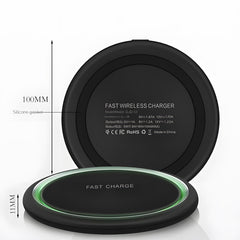 Minimalist Round Wireless Phone Charger, Qi-Standard Compatible for Phone Charging