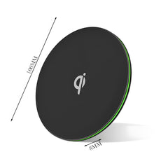 Minimalist Round Desktop Wireless Charger with Ambient Light, Wireless Charging for Phones