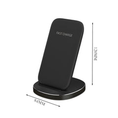 Minimalist Vertical Desktop Wireless Charger with Phone Stand Function, Wireless Charging for Phones