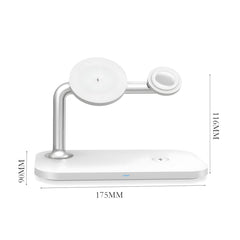 3-in-1 Magnetic Desktop Wireless Charger, Simultaneous Wireless Charging for Phones