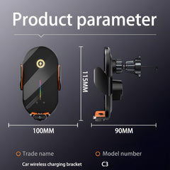 220mAh Magnetic Car Mount Wireless Charger