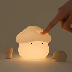 Charming Mushroom LED Night Light - Touch Control, Rechargeable Battery-Powered Table Lamp for Home & Outdoor Use