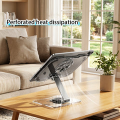 Acrylic Tablet Stand - Foldable & Rotatable Multi-Functional Desktop Holder - Compatible with Smartphones & Tablets - Wholesale Bulk Supply