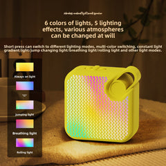 2025 new x711 colorful light 5w power bass convenient wireless bluetooth speaker desktop audio cross-border explosion