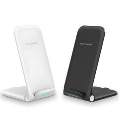 3-in-1 Foldable Desktop Wireless Charger, Simultaneous Wireless Charging for Phones