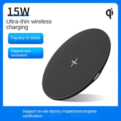 Chargeur sans fil rond minimaliste pour téléphone