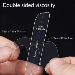 60pcs Strong Large Adhesive Hooks Multi-functional Stainless Steel Kitchen Hooks No Trace Adhesive Door Back No Drilling Required