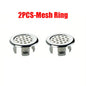 2pcs/Pack Plastic Bathroom Kitchen Basin Sink Overflow Ring, Overflow Cover Ring Insert Replacement, Chrome Hole Round Drain Cap, Basin Accessory