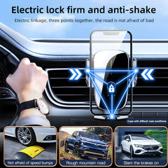 15W Magnetic Fast Charging Car Wireless Charger Mount