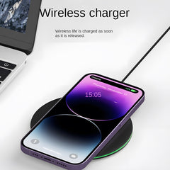 Minimalist Round Desktop Wireless Charger, Wireless Charging for Phones