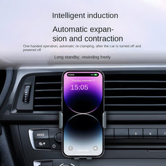 Car Wireless Charger Phone Mount, Car Navigation Holder with Wireless Charging