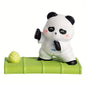 Cartoon Panda Figurine Phone Stand - ABS Material Desktop Decoration & Phone Accessory