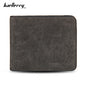 baellerry Solid Color Letter Open Short Horizontal Men Wallet