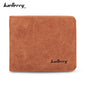 baellerry Solid Color Letter Open Short Horizontal Men Wallet