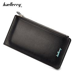 baellerry Unisex Double Zipper Horizontal Thin Wallet