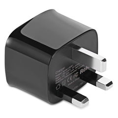 Cargador de viaje inteligente Baseus Funzi Dual USB 2.4A con enchufe británico 