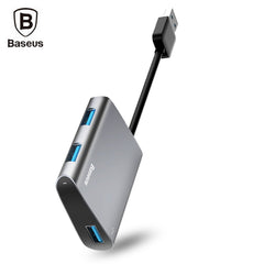 Adaptador concentrador USB a 3 USB 3.0 de la serie Enjoyment de Baseus 