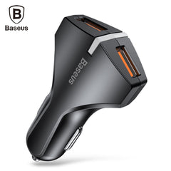 Cargador rápido para coche Baseus QC 3.0 con dos puertos USB 