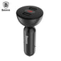 Cargador de coche con pantalla digital Baseus BSC-C9X1 Shake-head 