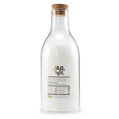 Lámpara de noche LED con carga USB, luz nocturna con mensaje DIY de botella de leche 